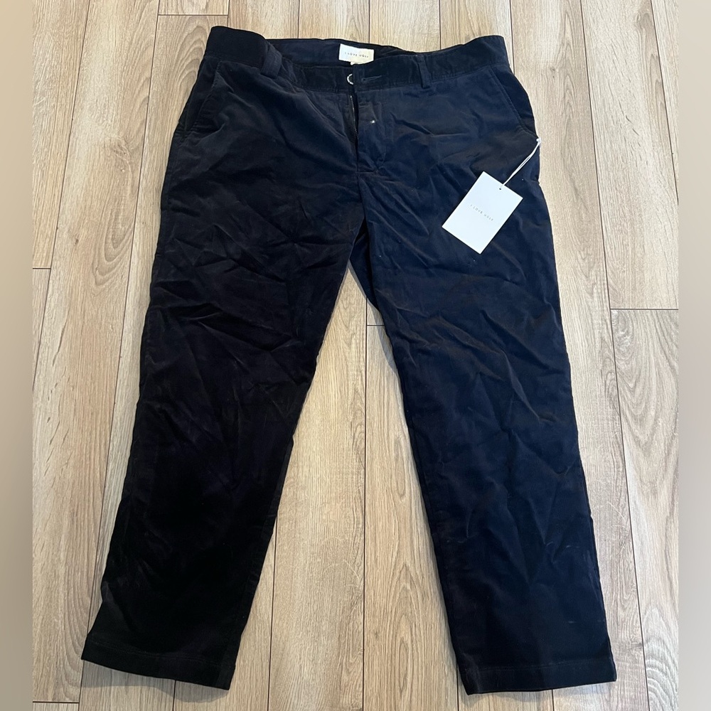 Men's Classic Black Corduroy Pants